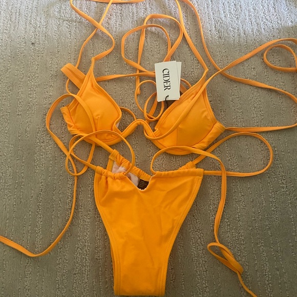 Cider Swim Yellow String Bikini Brand New Wtags Poshmark